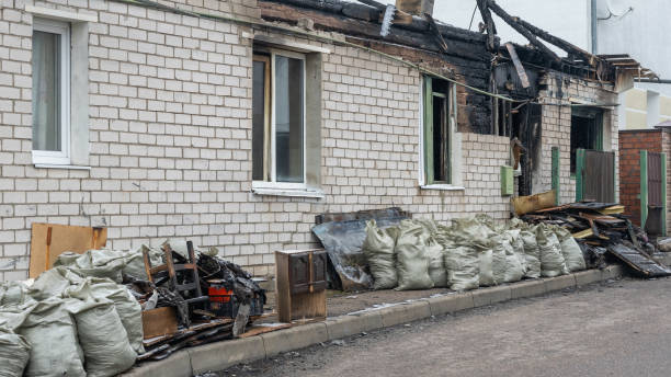 Professional Emergency Fire Cleanup technician working in Holmes, PA